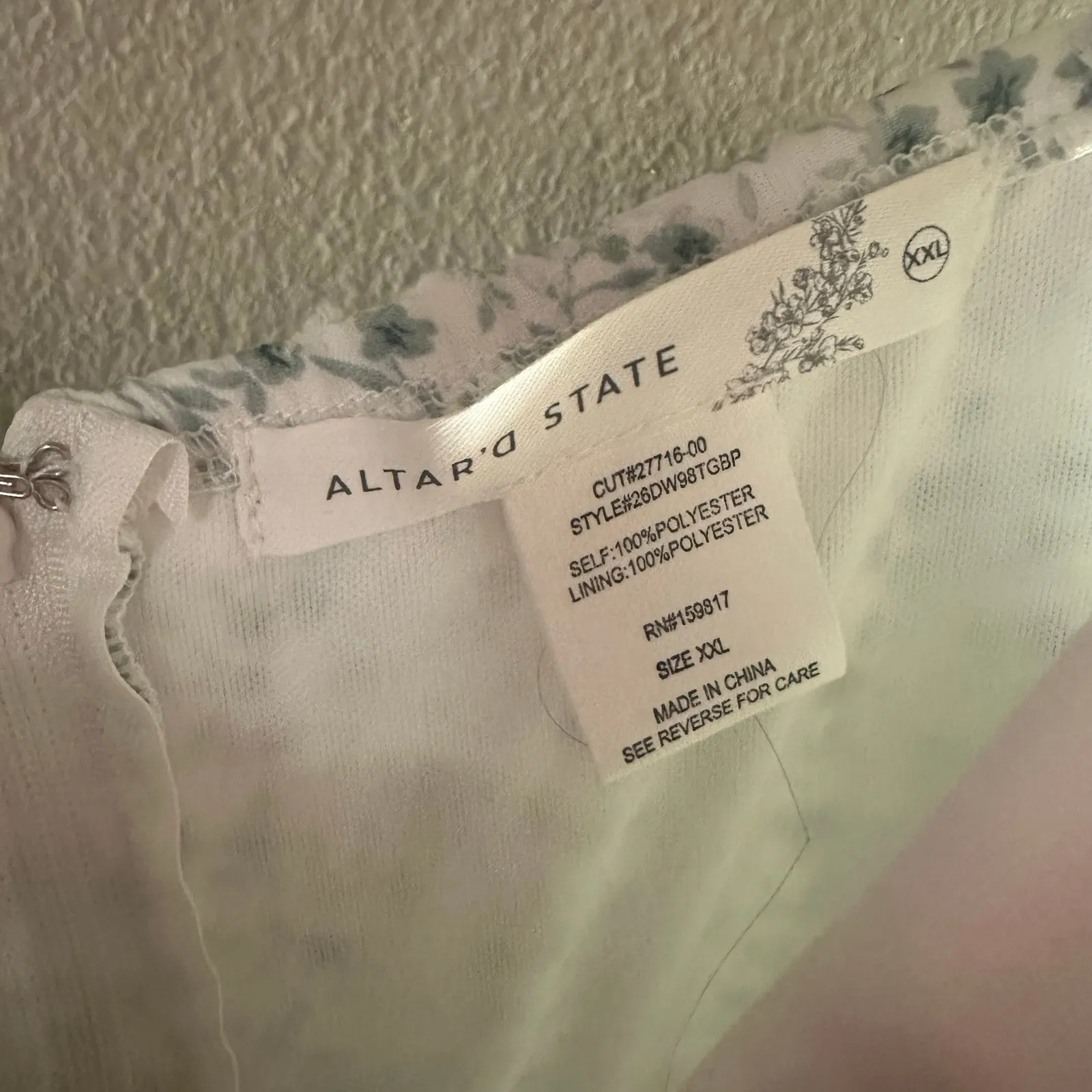 Altar'd State Julie Floral Midi Dress Size XXL - Image 5