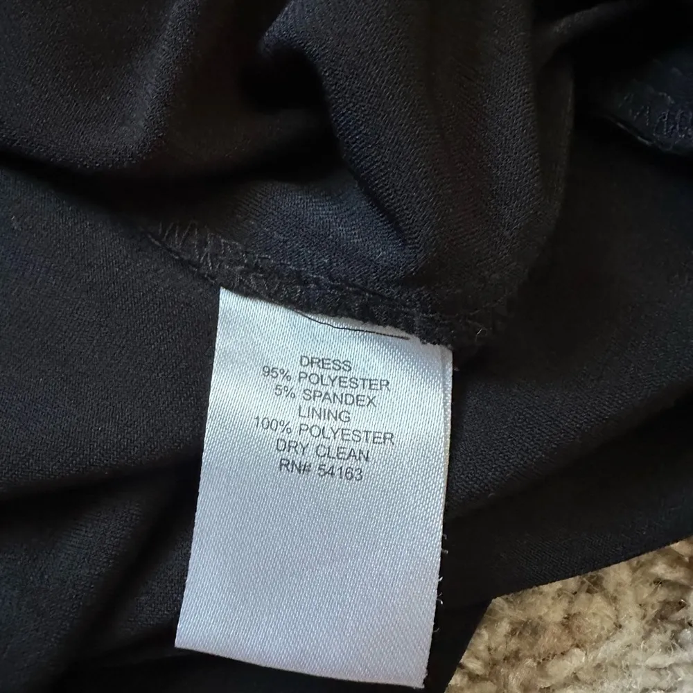 Jessica Simpson Women's One Shoulder Dress Stretch Slinky Sleeve Black Size 8 - Image 7