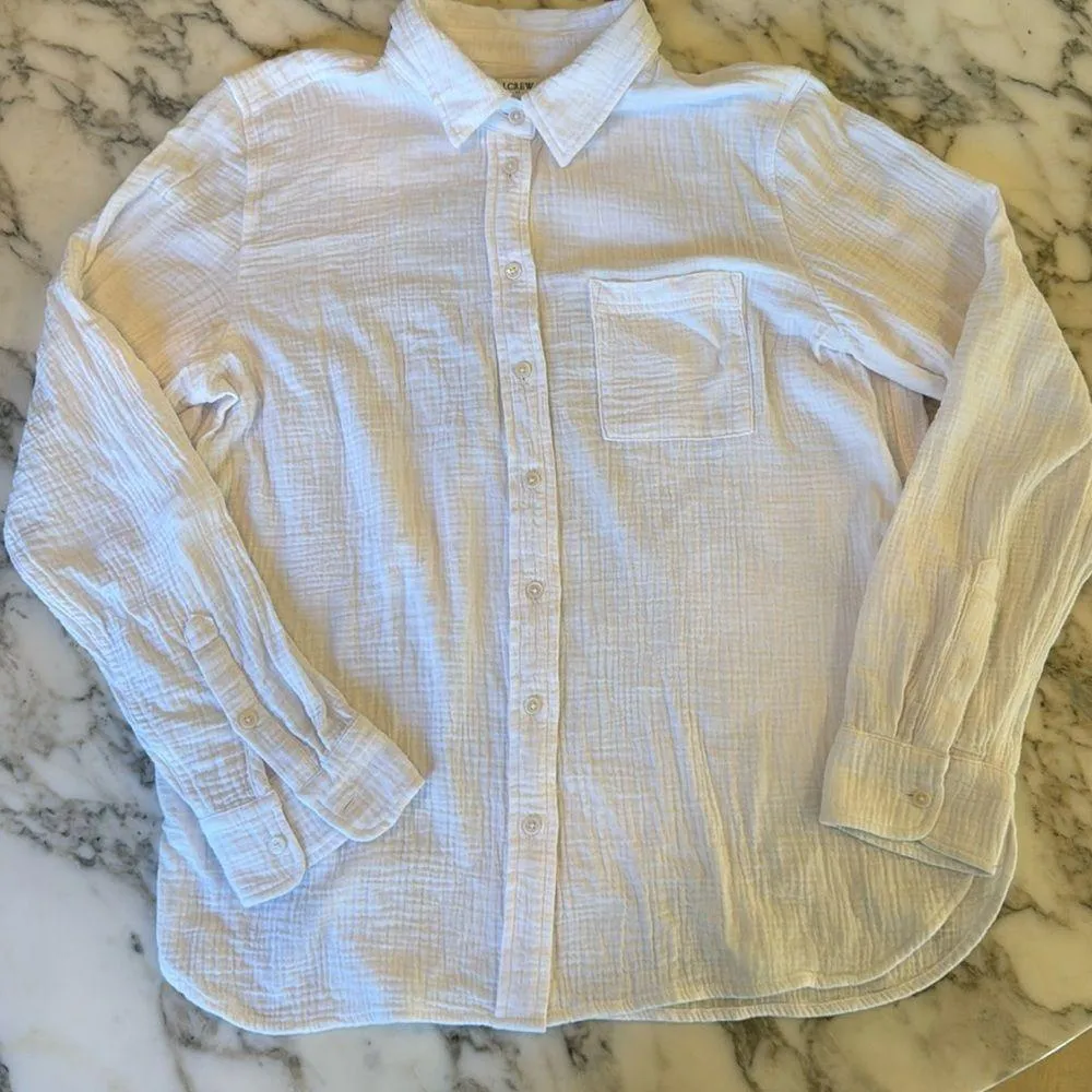 NWT J. Crew Factory Gauze Button - Image 5