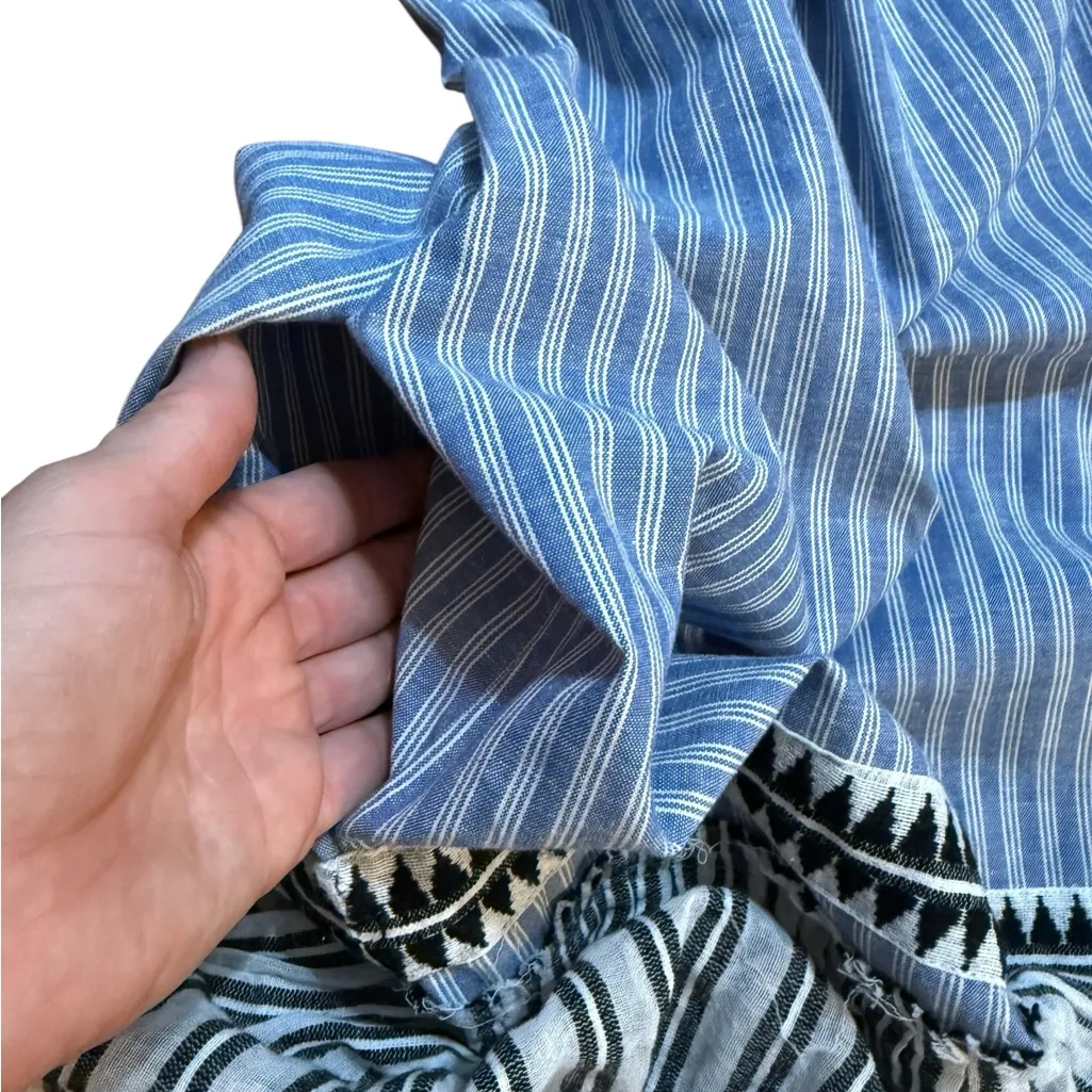 LEMLEM Amara Off-the-Shoulder Mini Dress sz S French Girl Style Coastal Resort - Image 9