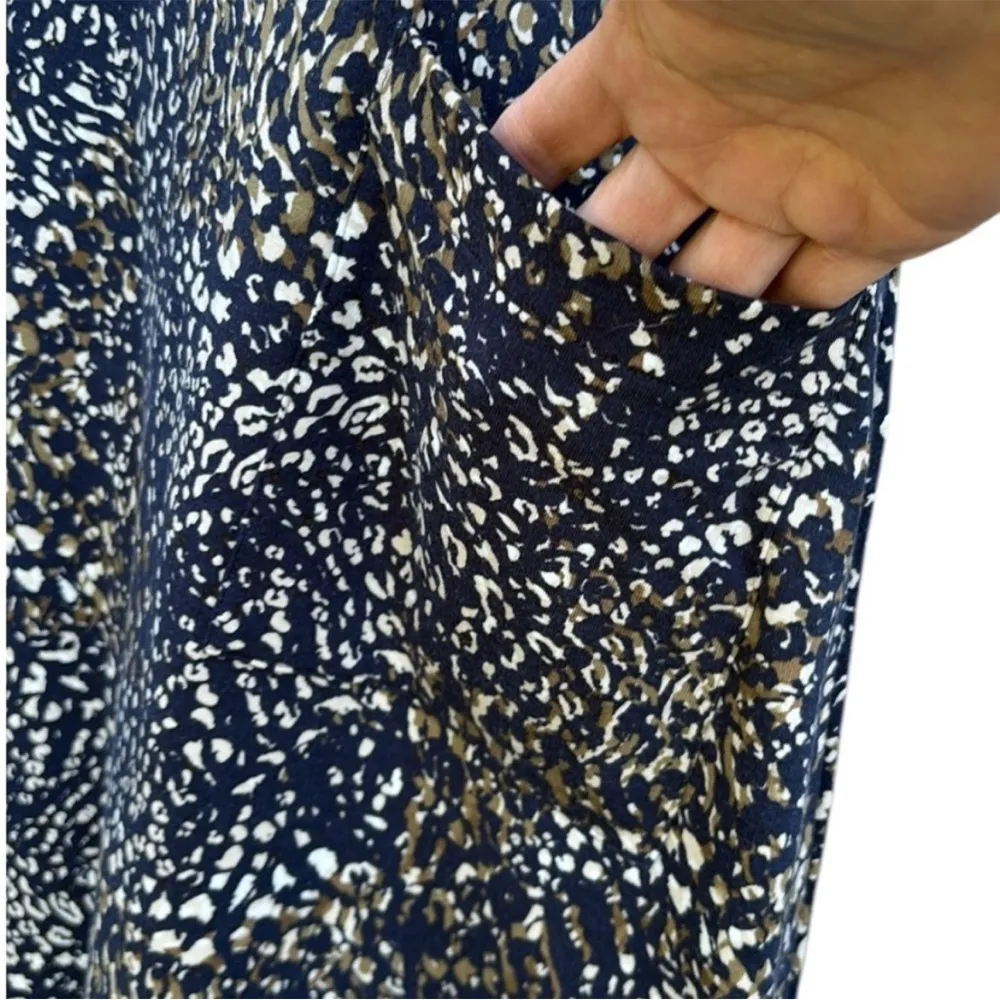 Like New Garnet Hill Sleeveless Stretch Midi Dress Size Large - Image 6