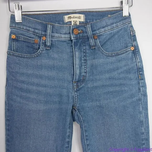 NEW Madewell Kick Out Crop Jeans in Cherryville‎ Wash: Raw-Hem Edition, 24 - Image 4
