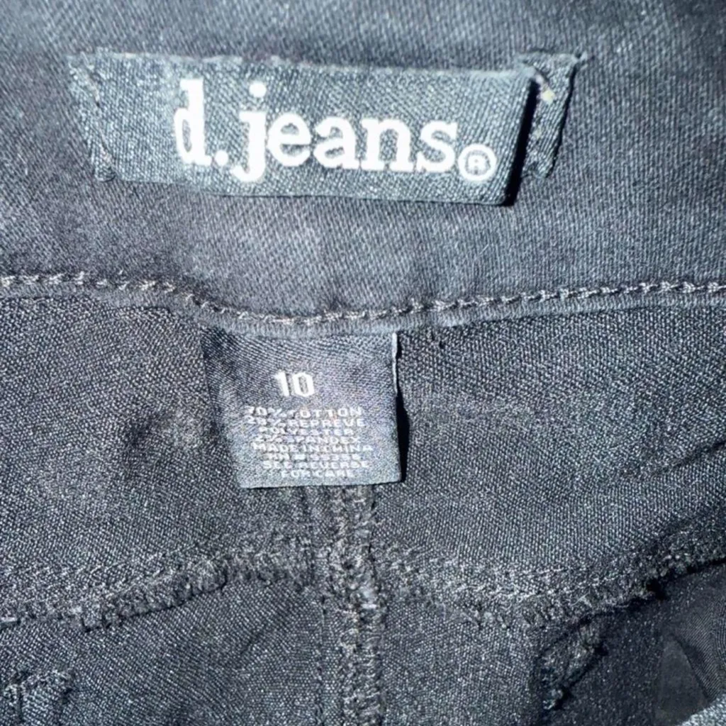 d. jeans womens Dark Black Skinny Jeans - Image 4