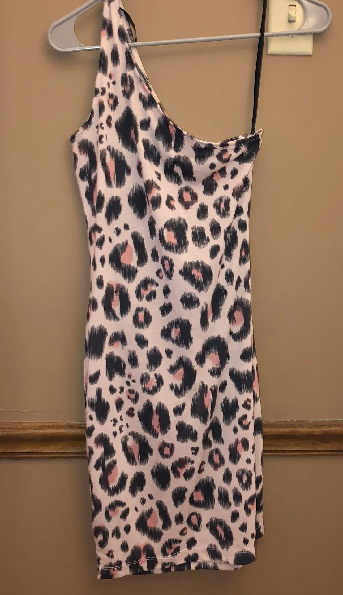 Asymmetrical Leopard Dress S - Image 3