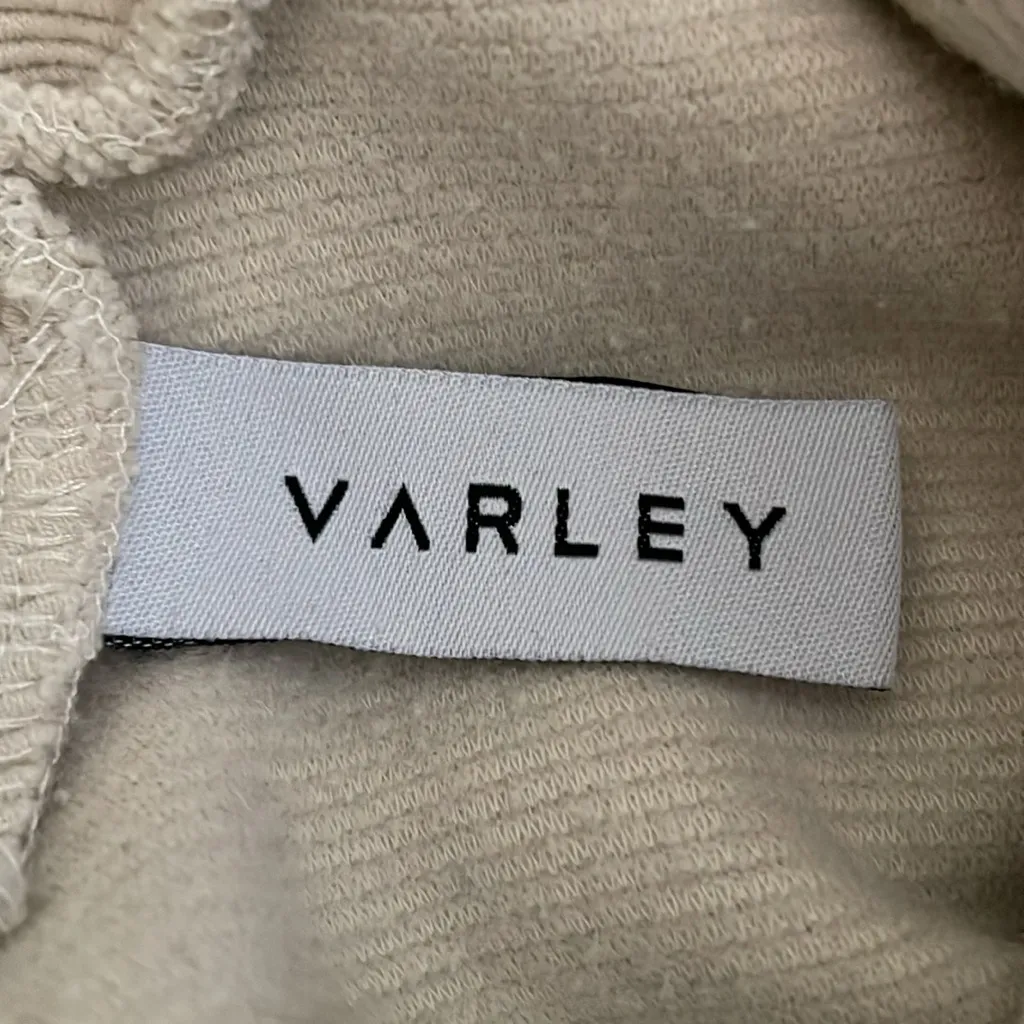 VARLEY Colina Sweatshirt Ribbed Turtleneck Boxy Relaxed Pullover in Birch Size S - Image 7