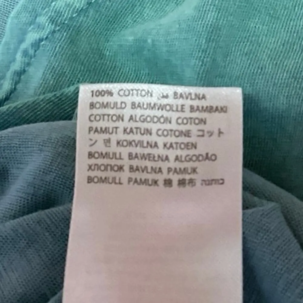 Adika Women's Blue Skull Keyhole V-Neck Short Sleeve Distressed Crop Shirt Top M - Image 5