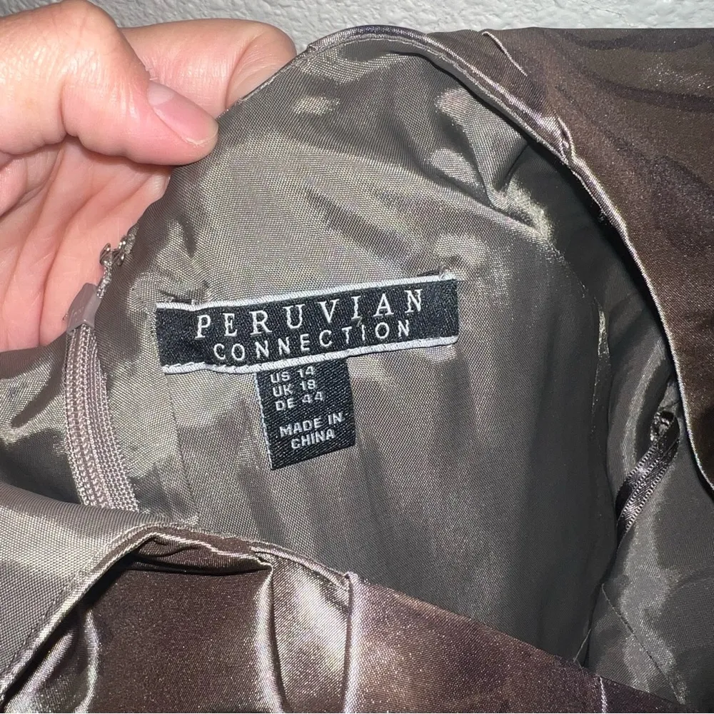 Peruvian Connection Borealis Satin Pleated Mini Dress - Image 8