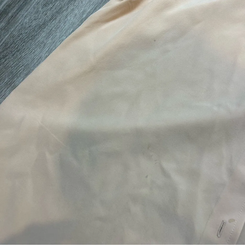 Everlane 100% Silk Peach Button Up Blouse Top Size Small Lightweight Business - Image 5