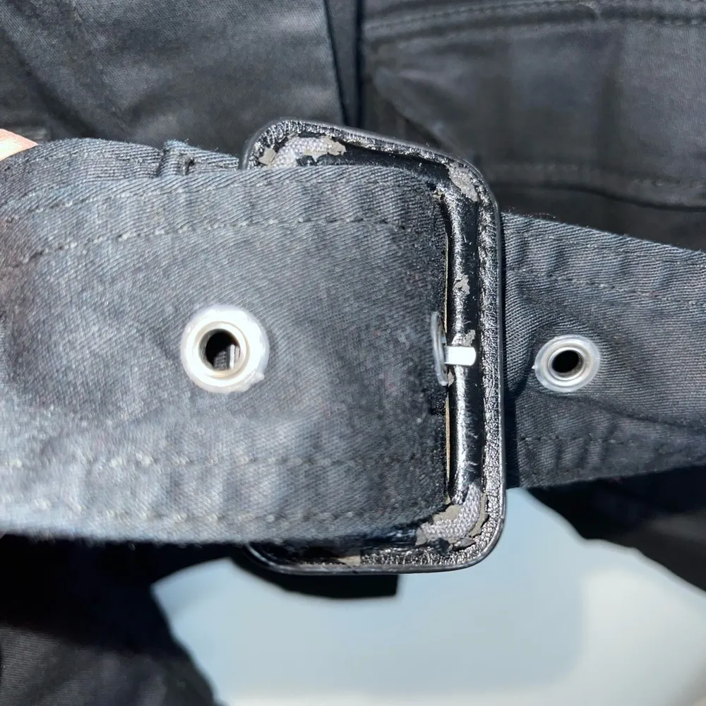 H & M Jacket - belted waist multi pocket button front - Image 11