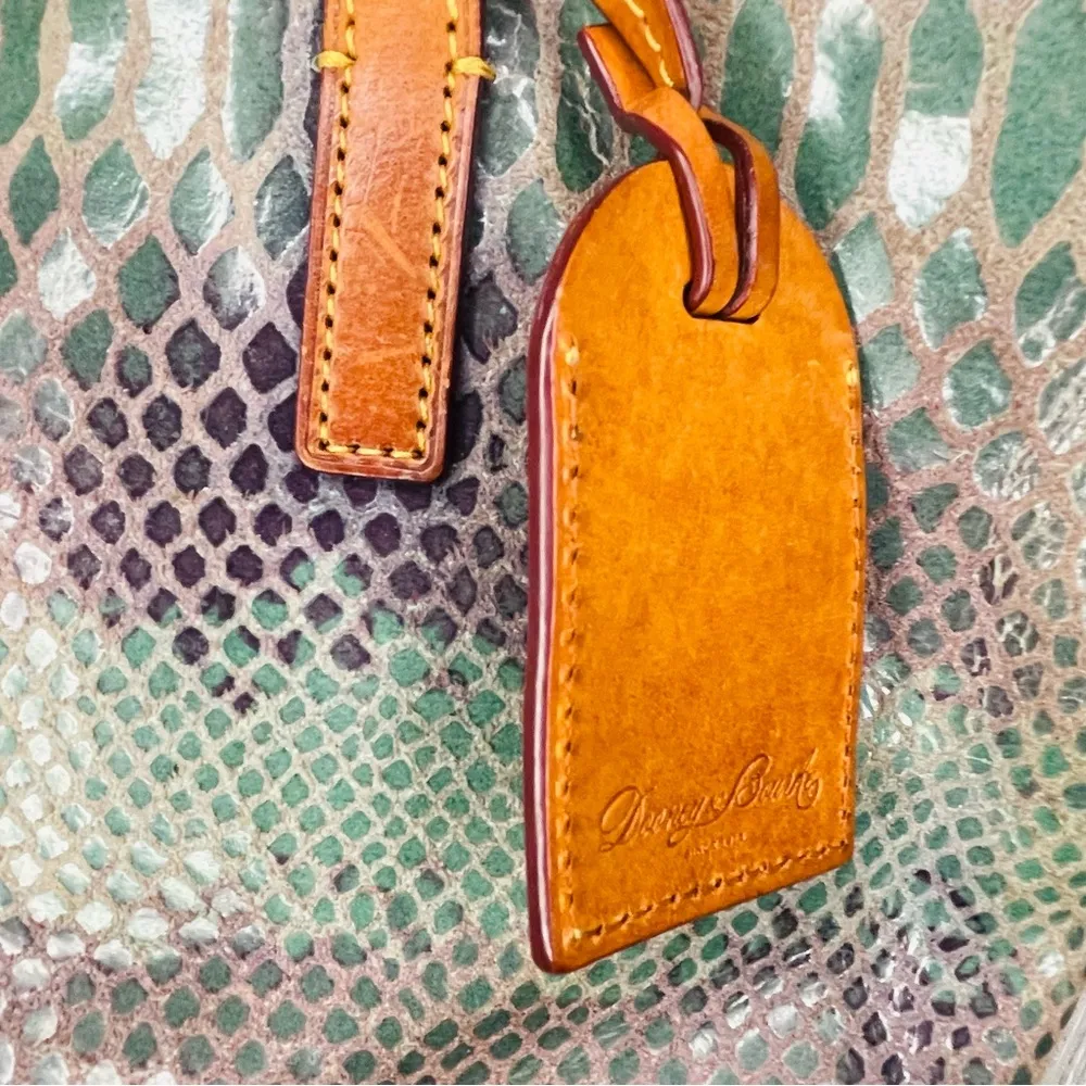 Vintage green metallic Dooney & Bourke Snakeskin Purse / bag handbag - Image 6