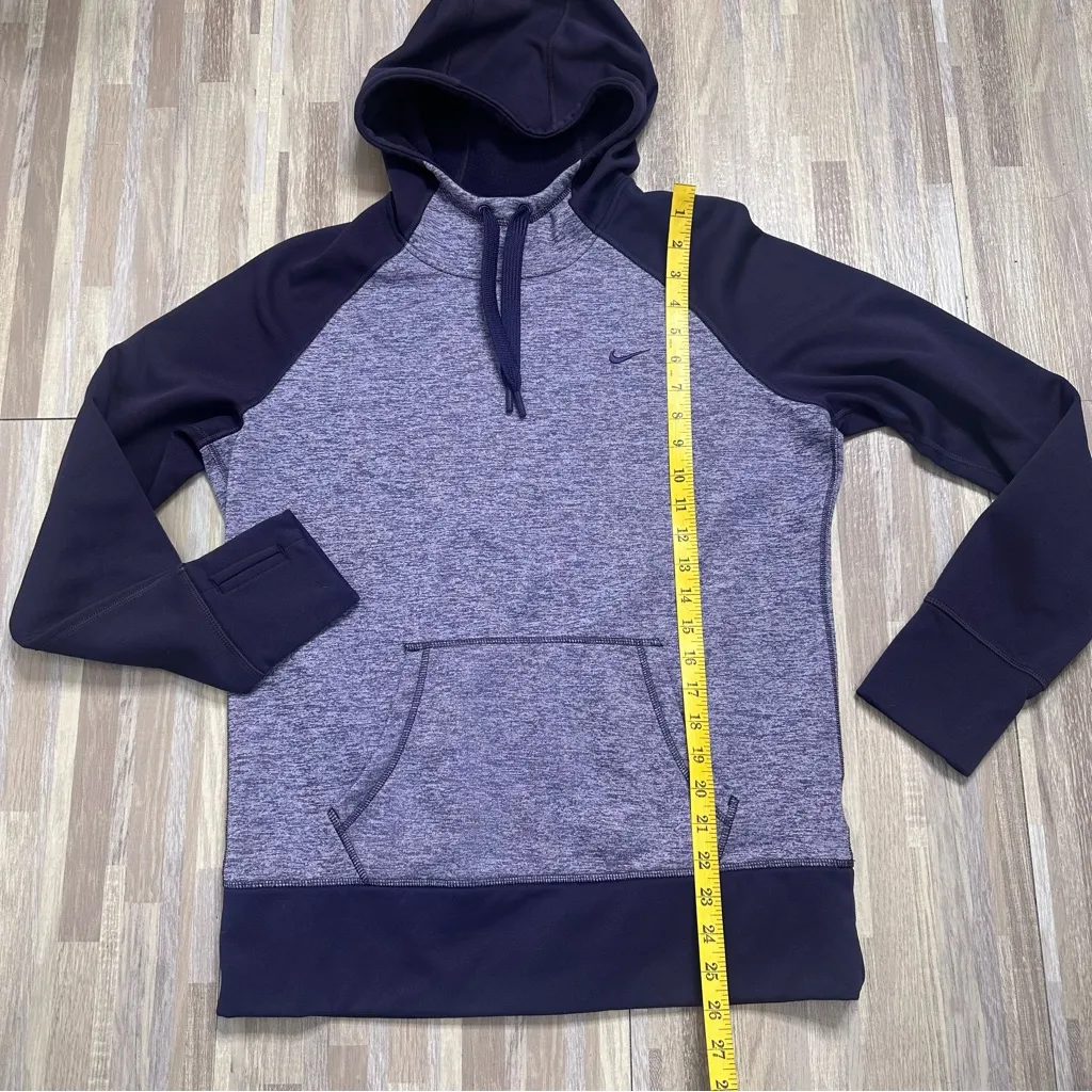 Women's Deep Purple Therma-Fit Hoodie with Front Pouch Size Large - Image 7