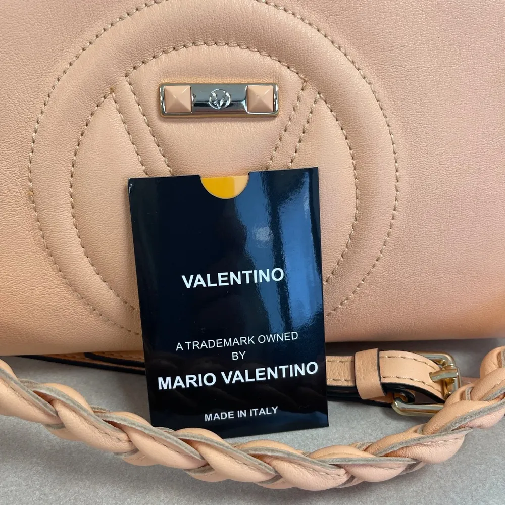 VALENTINO BY MARIO VALENTINO Grace Logo Leather Shoulder Bag - Image 9
