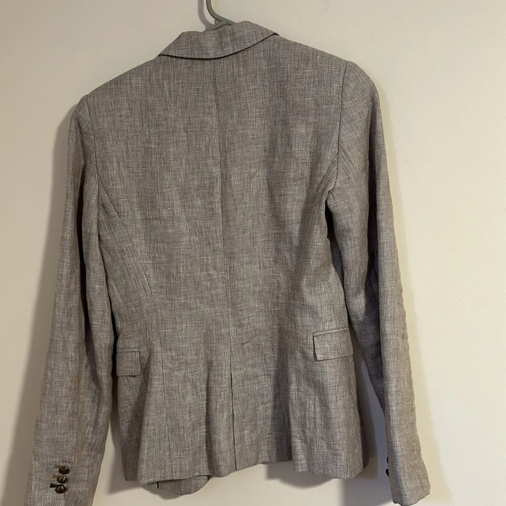 ZARA  100% linen blazer button spring - Image 7