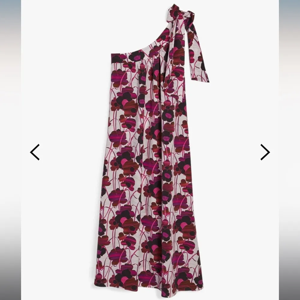 NWT the westside collection willow silk one shoulder maxi dress Size XS - Image 2