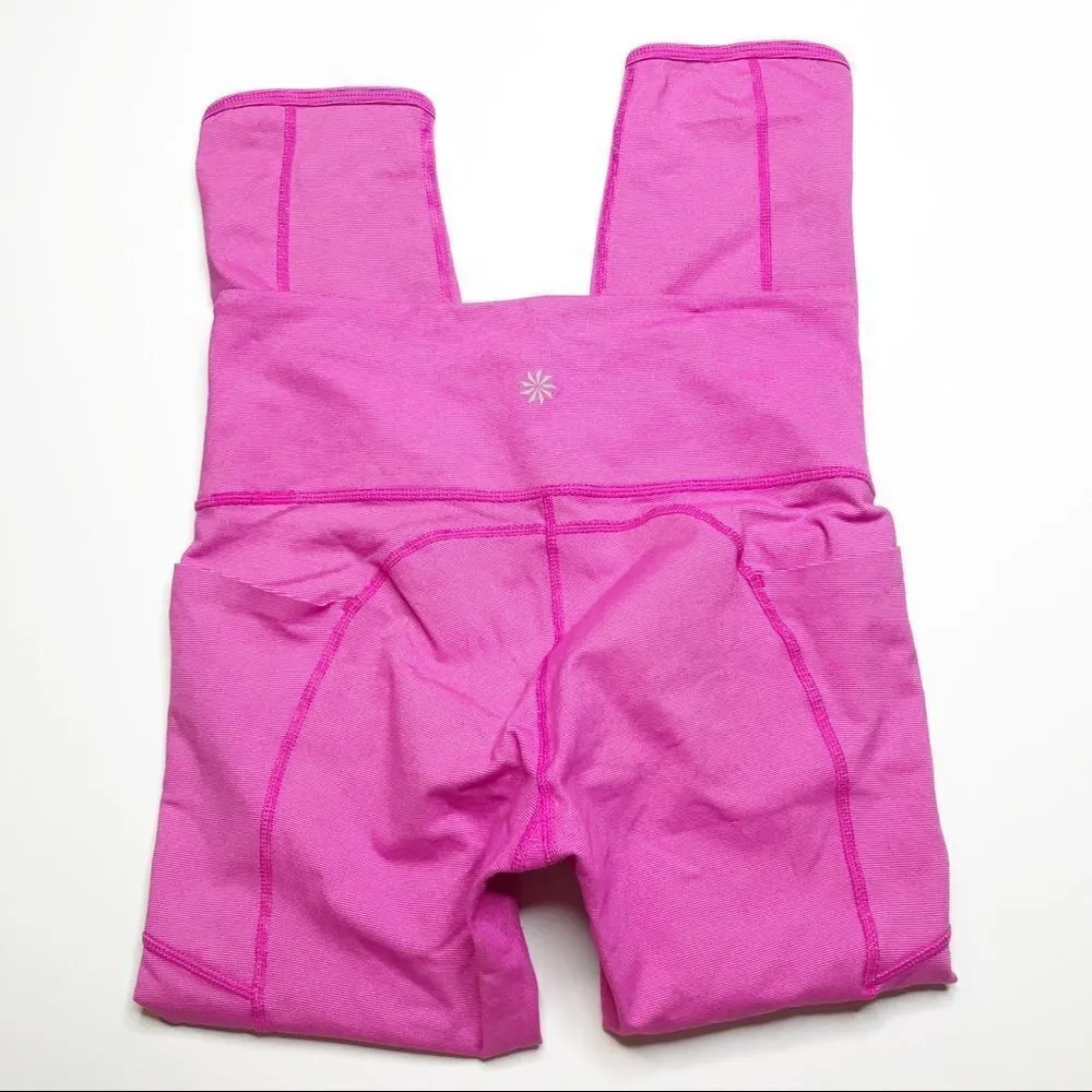 Athleta Barbie pink‎ high rise pixel chaturanga leggings - Image 4