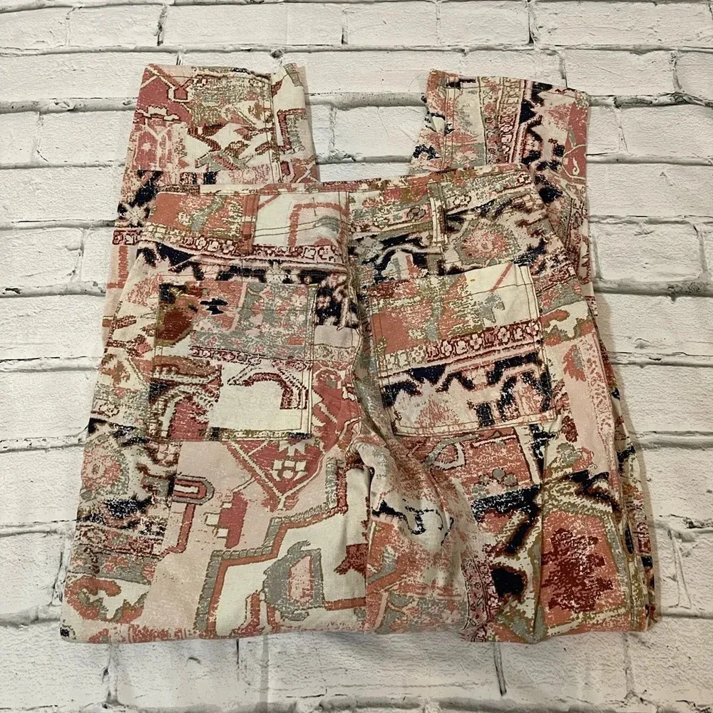 NWOT! Anthropologie The Wanderer pink Aztec utility pants 25 - Image 3