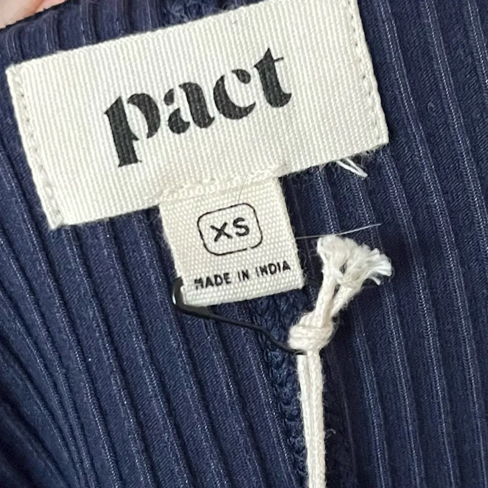 Pact  • NWT Navy Ribbed Long Sleeve Top - Image 4