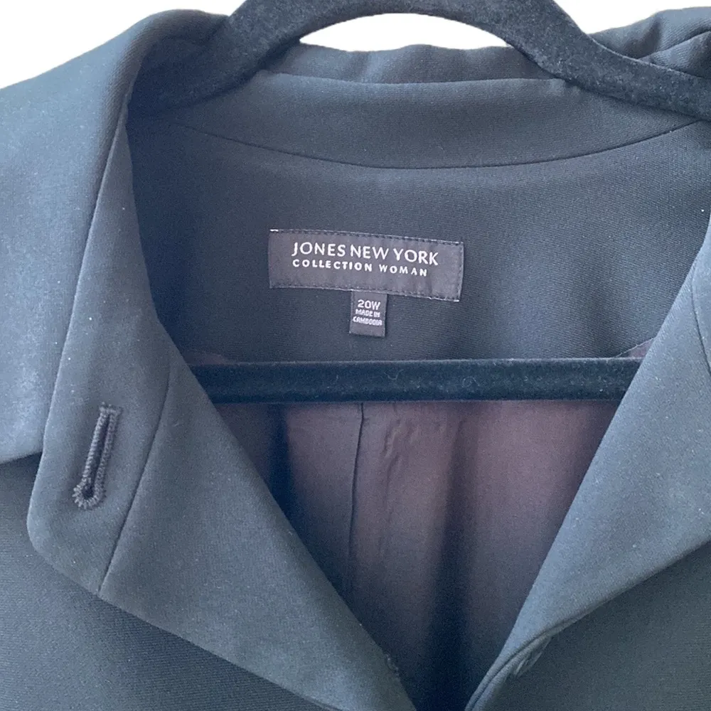 🖤 Jones New York Classic Black Lined Dress Pants, Side Zip, No Pockets, 20W - Image 15