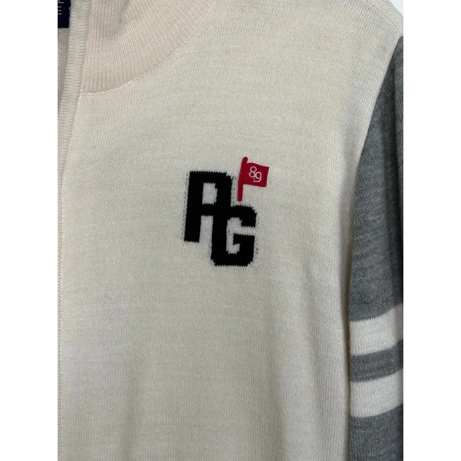 Genuine PEARLY GATES GOLF‎ Women's Knit Bunny Cashmere Zip - Image 6