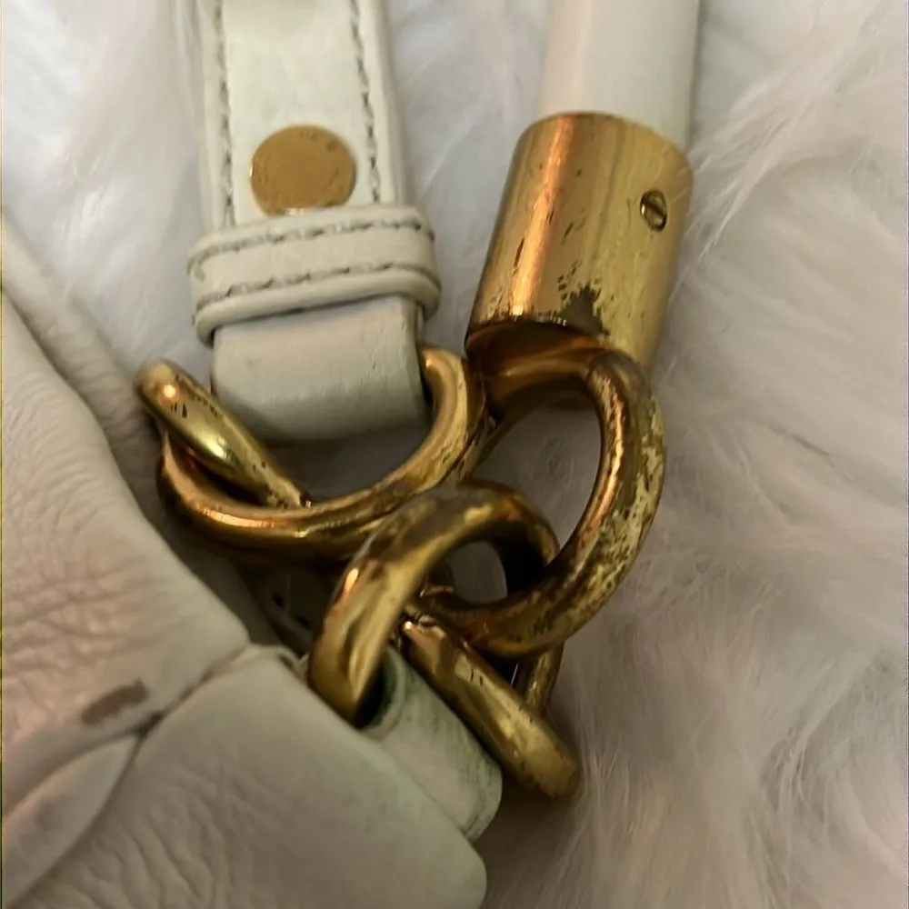 Marc Jacobs Too‎ Hot to Handle Cream Leather Bag B95 - Image 8