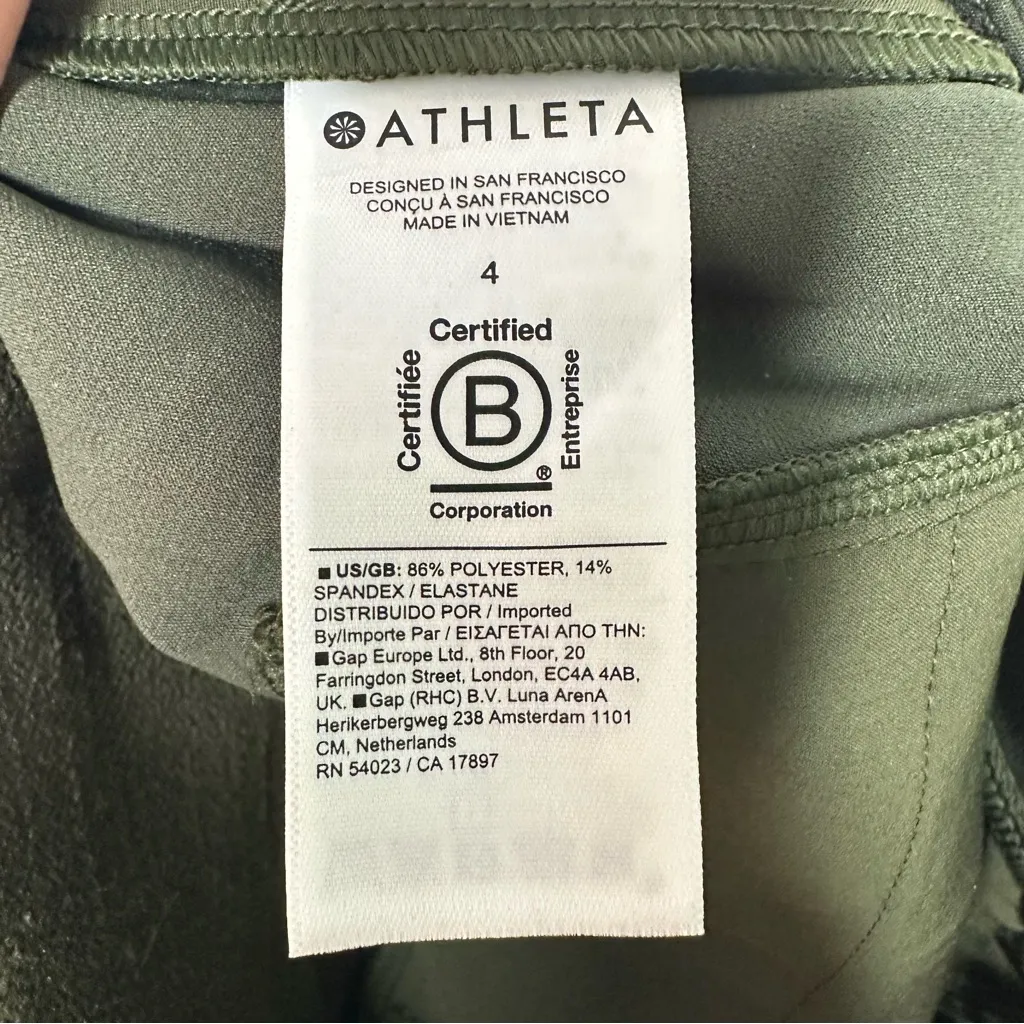Athleta Green Endless High Rise Cargo Pant Size 4 - Image 12