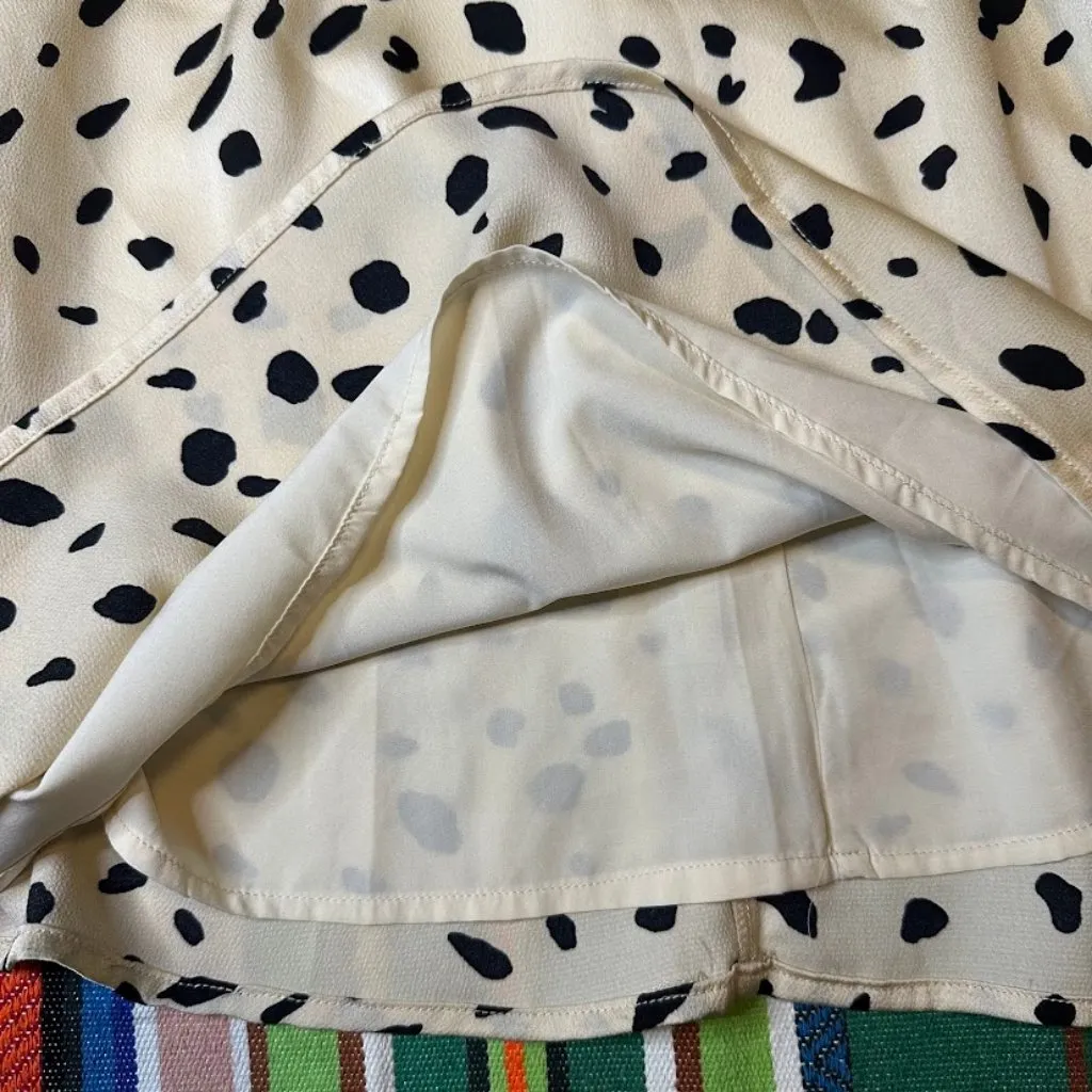 ASTR The Label spotted cowl neck fit & flare mini dress in cream & blacksize S - Image 6