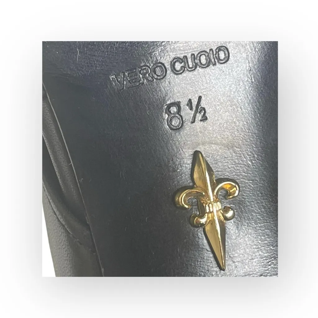 new Pour La Victoire π€ Peep Toe Heel Leather Biker Jacket Booties π€ Black 8.5 - Image 13