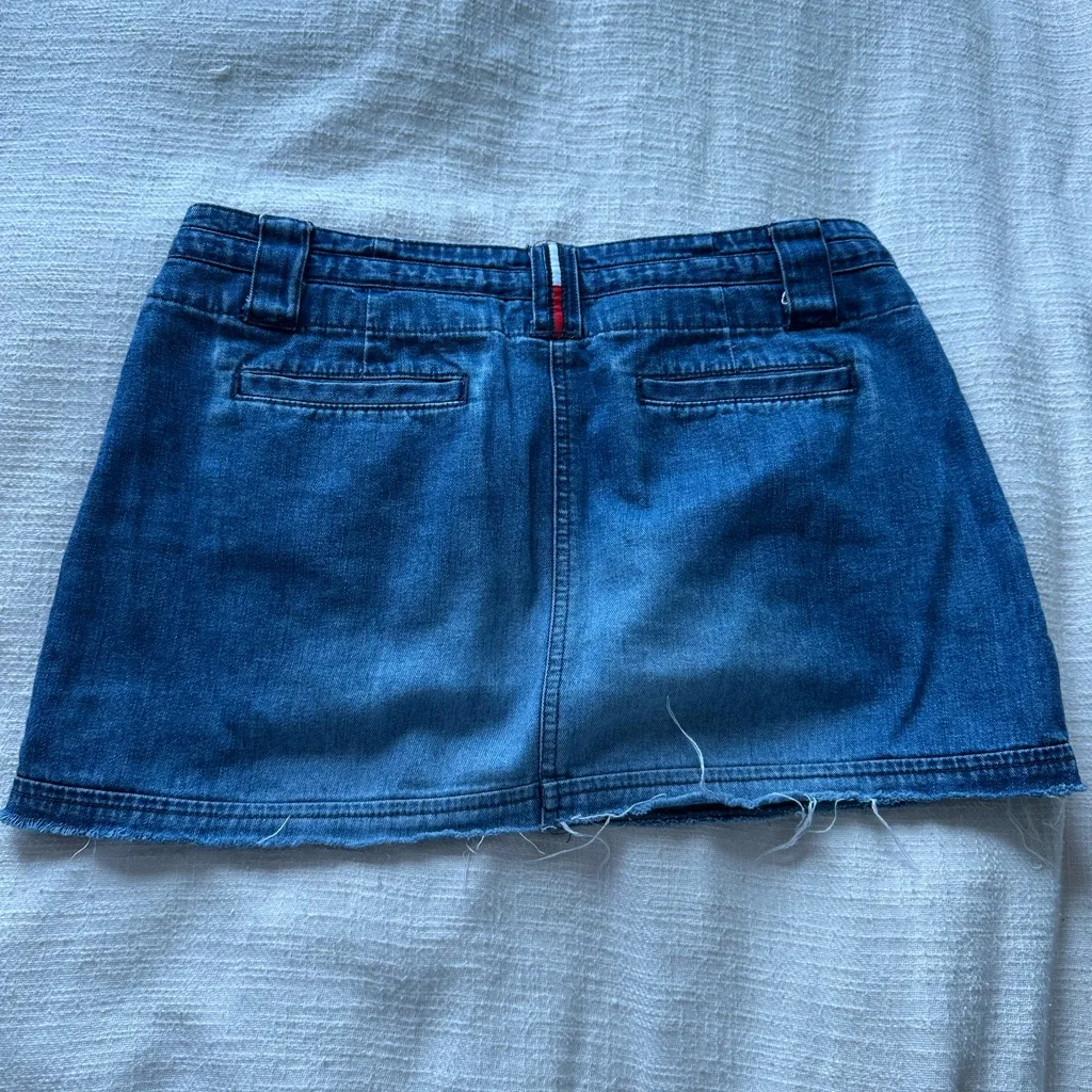 Tommy Hilfiger Blue Denim Mini Skirt - Image 4