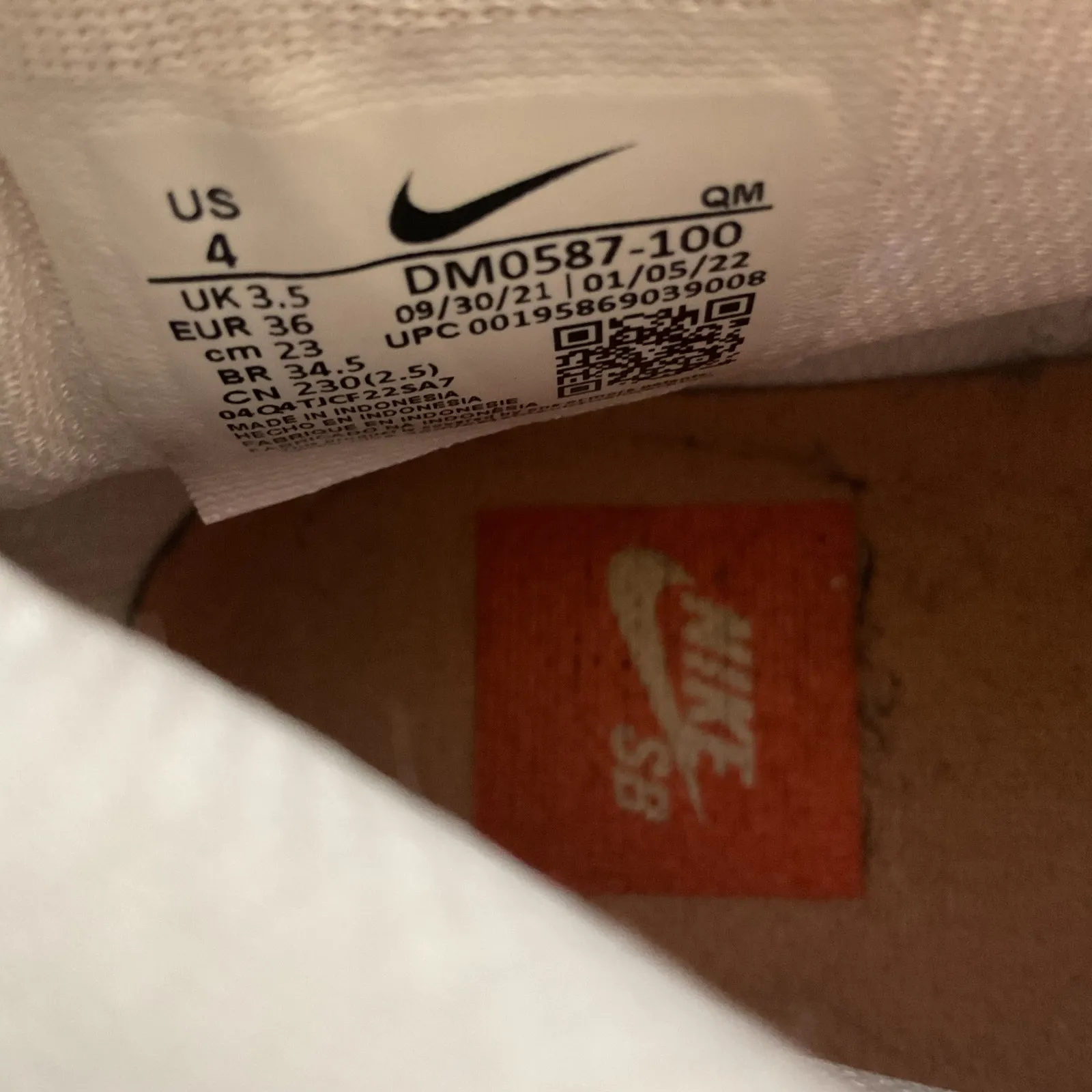 Nike SB Blazer Mid ’77 Vintage White Tan Leather Sneakers Women’s Size 4 /EUR 36 - Image 7