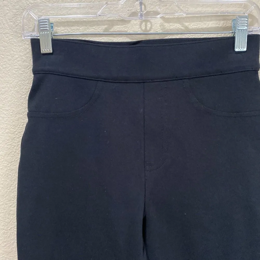 SPANX The Perfect Pant Ankle 4 Pocket Black Ponte Size Small - Image 5