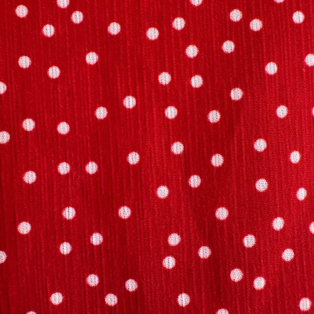Superdown Revolve Mercy Red Polka Dot Cutout Mini Ruffle Dress size Medium $74 - Image 12