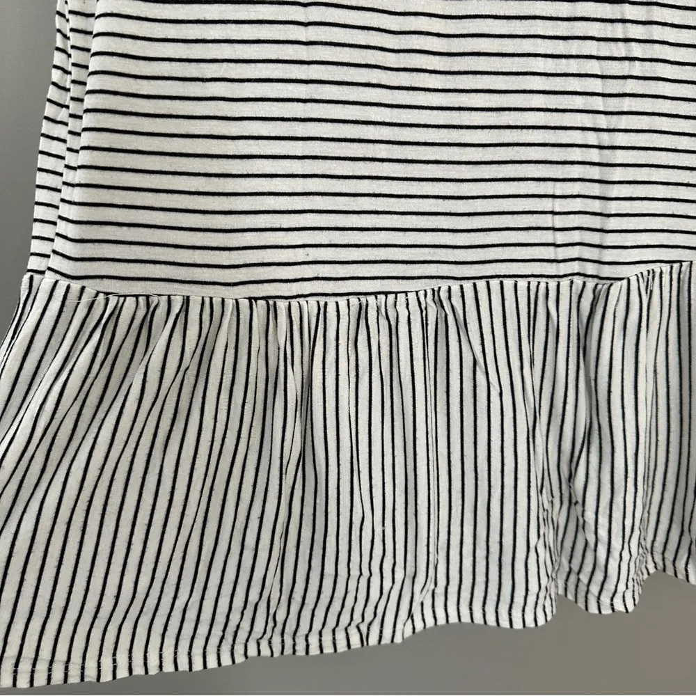 Striped Peplum Top - Image 4