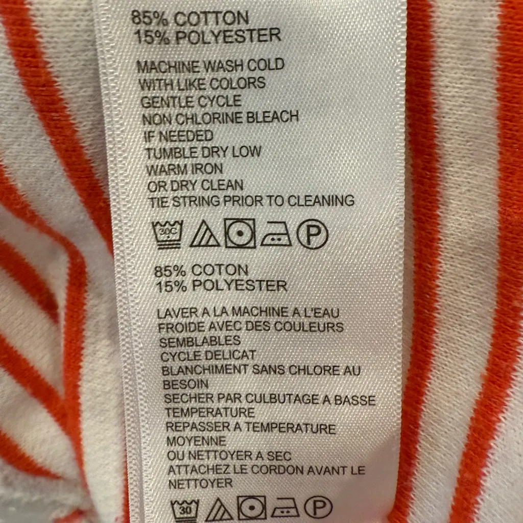 Tommy Bahama  Lace-Up Striped Tunic Top size L - Image 8