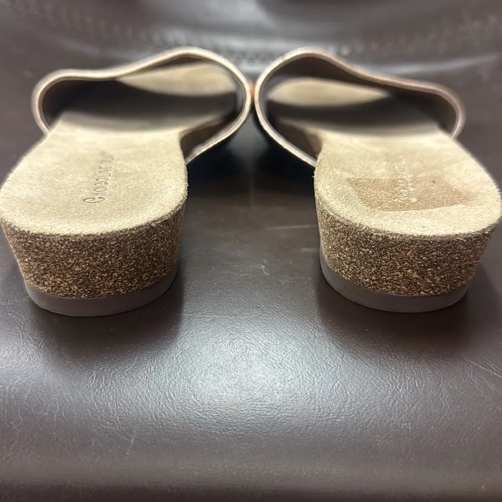 Chocolat Blu Viveca Rose Gold Leather Sandal - Image 6