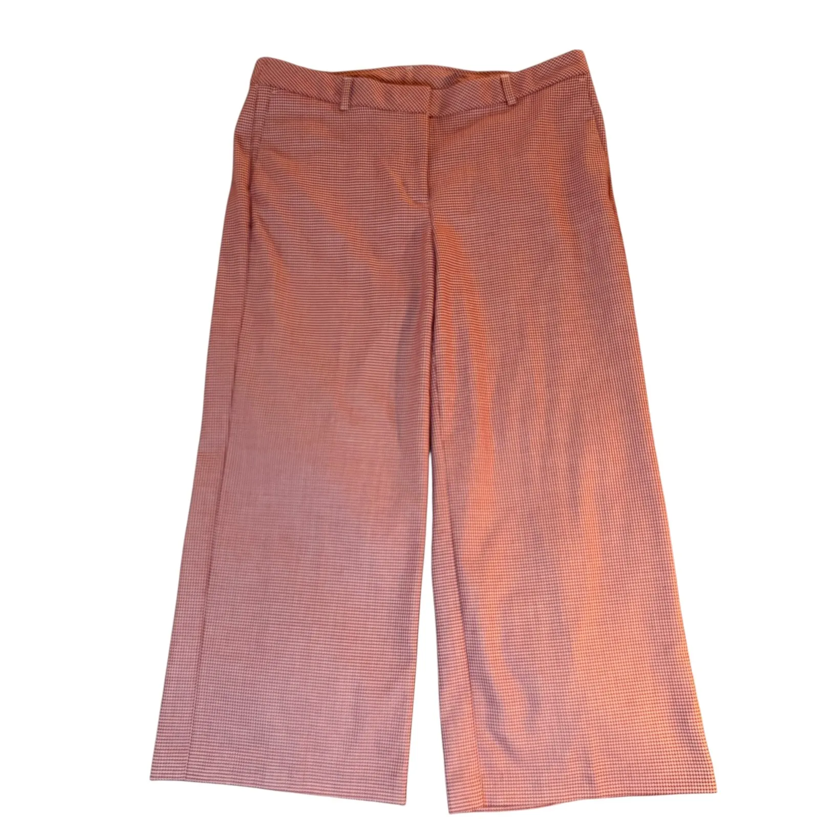 J Jill‎ Womens Houndstooth Wide Leg Cropped Career Pants Size 14 - Image 4