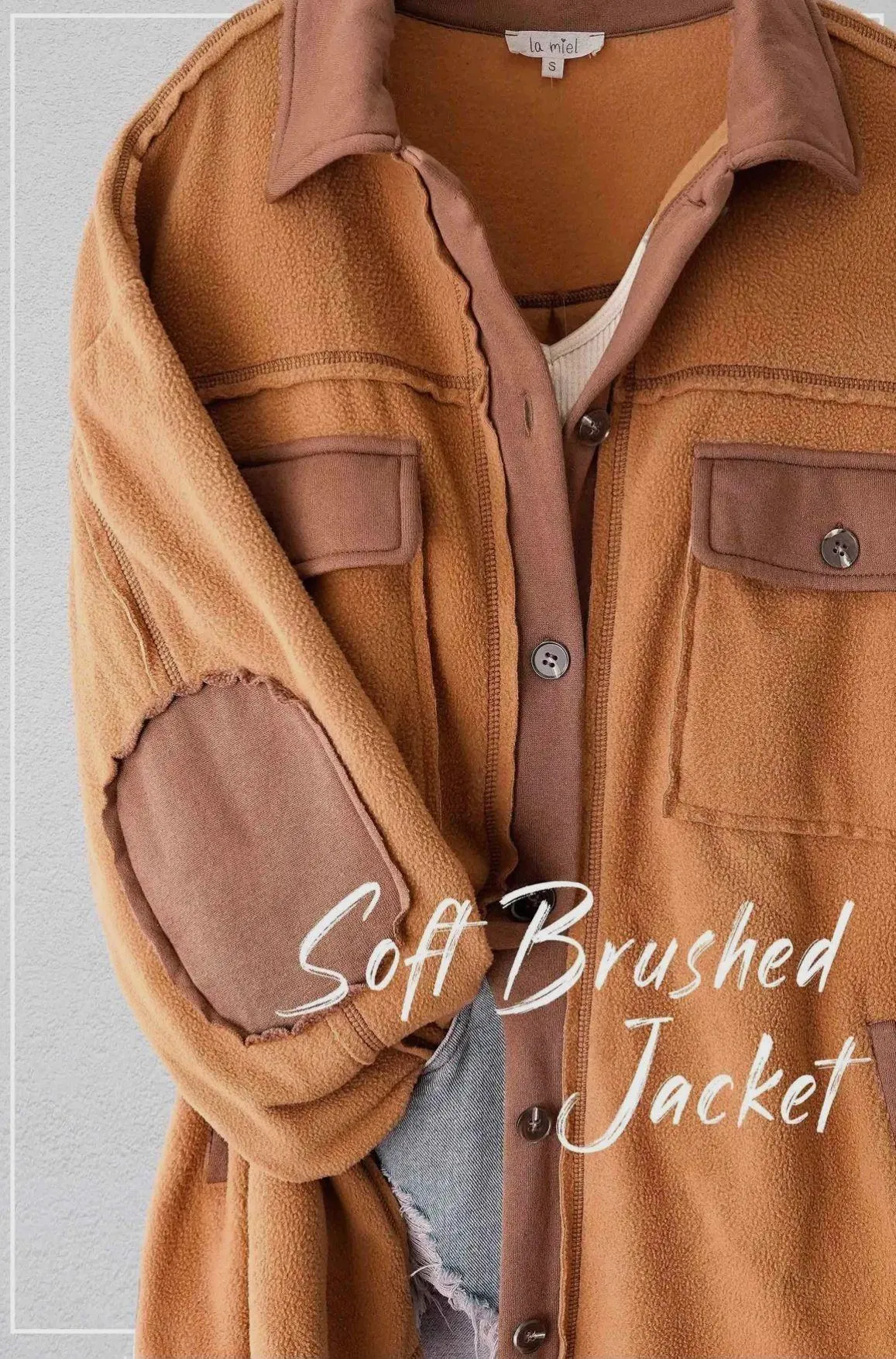 Soft Brushed Oversized Jacket  - Image 2