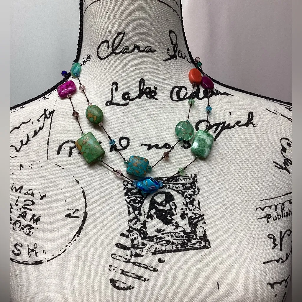 Silpada multi stone and glass necklace - Image 7