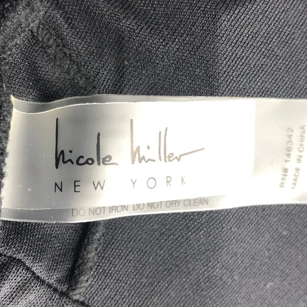 Black Mesh Insert Plunging Swimsuit - Size 6 - Image 9