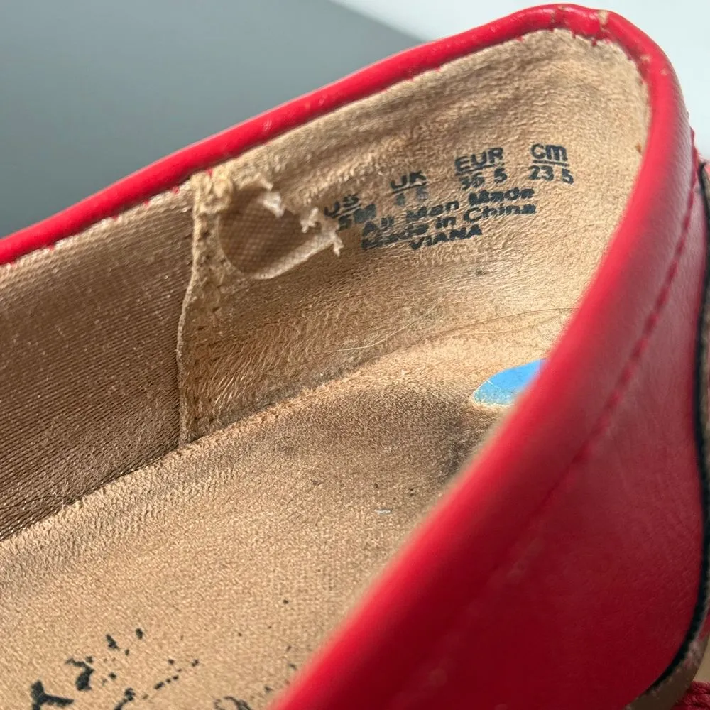 Life Stride Velocity Red Faux Leather Loafers Womens 6.5 Comfort Slip On‎ Shoes - Image 11