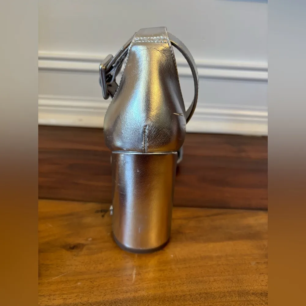 Circus by Sam Edelman Silver Women's Chunky Heels Size 8.5 - Image 9