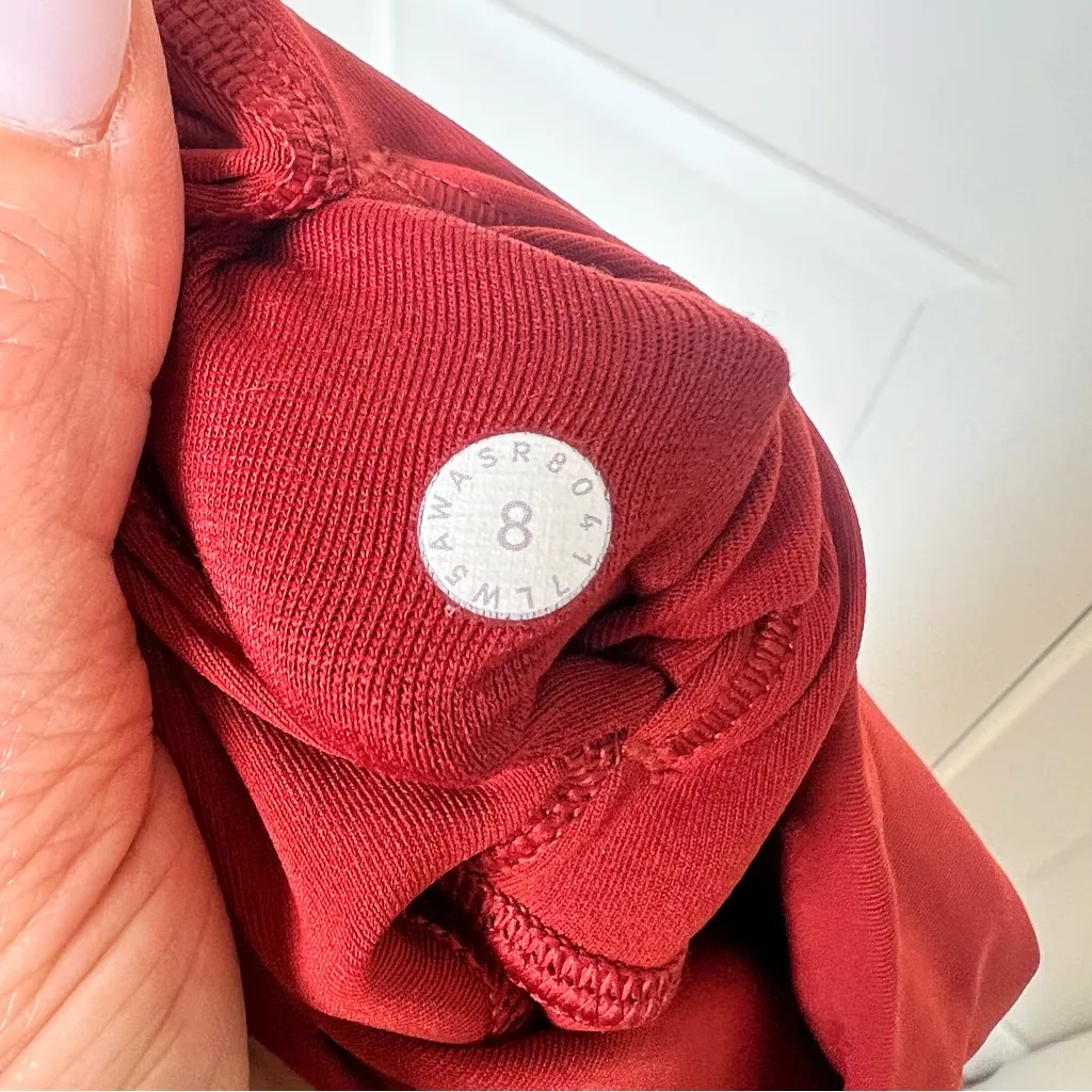 Lululemon Wunder Under 7/8 Leggings in Burnt Red - Image 6