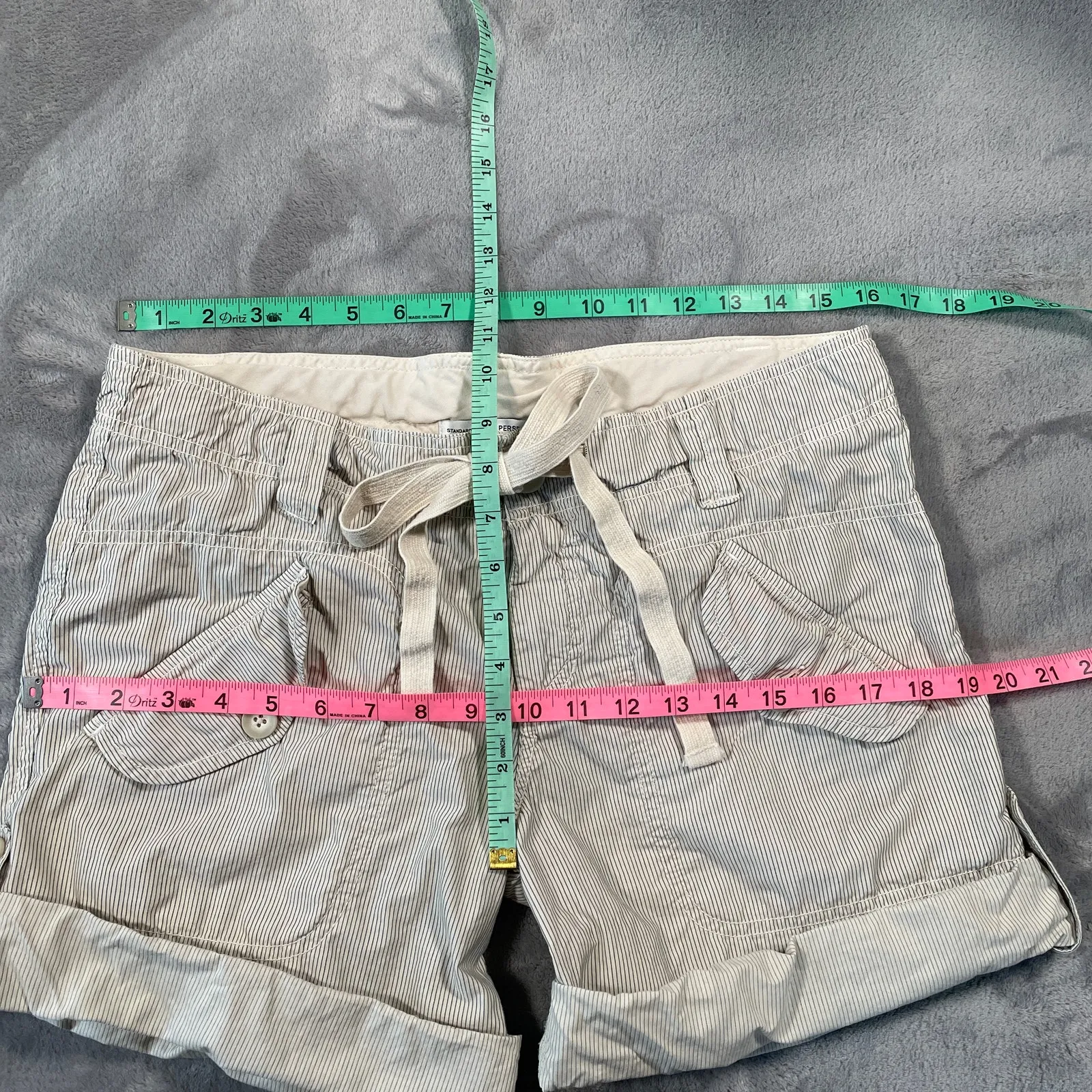 James Perse Shorts Womens 29 Striped Coastal Casual Quiet Luxury Resort Vacation - Image 8