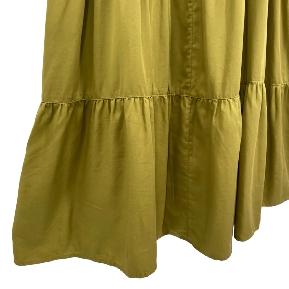 The Drop Women's Britt Tiered Maxi Tent Dress Green Size 2X - Image 7