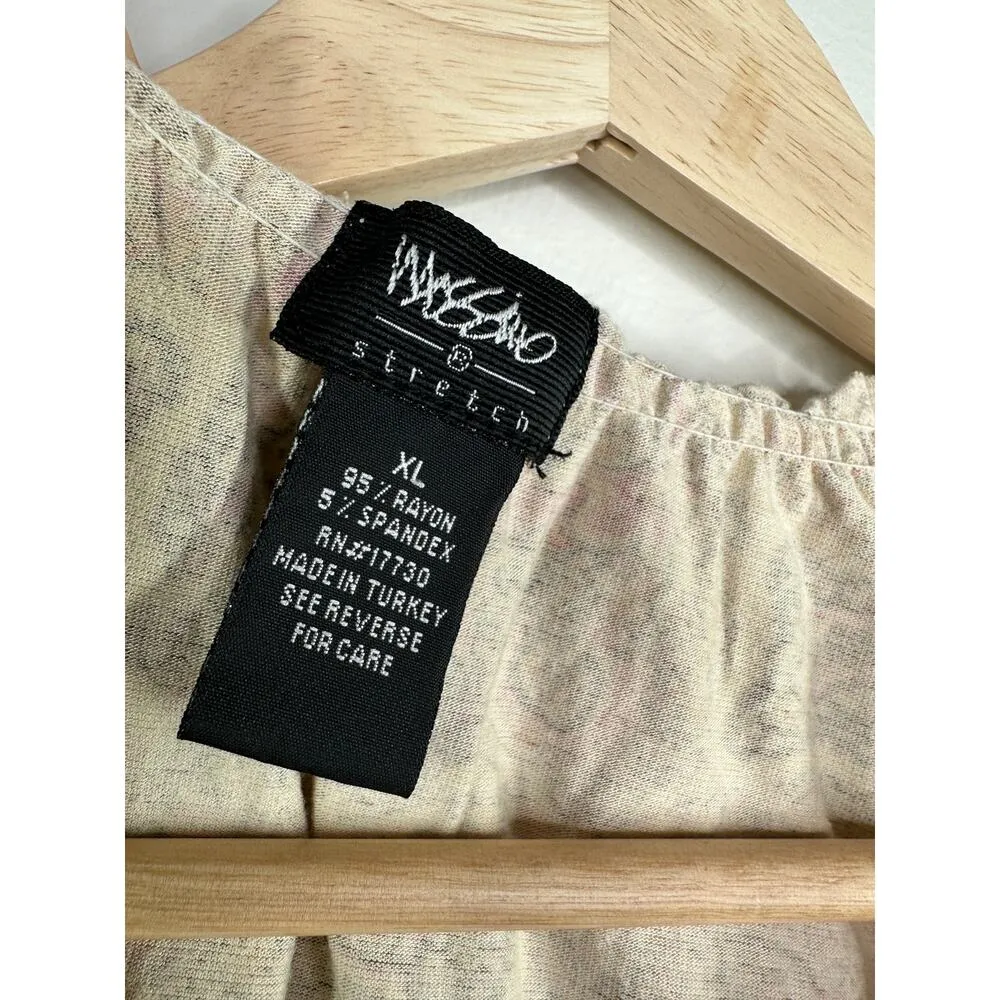 Mossimo Womens Y2K Floral Paisley Tank Top Size XL Boho Hippie Gypsy Brown - Image 5