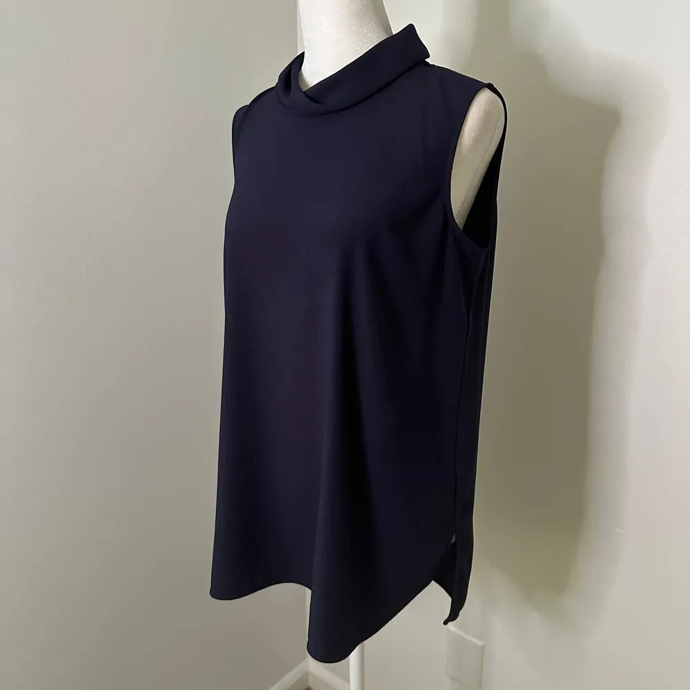 MM. Lafleur dark purple sleeveless high-neck top size S - Image 3
