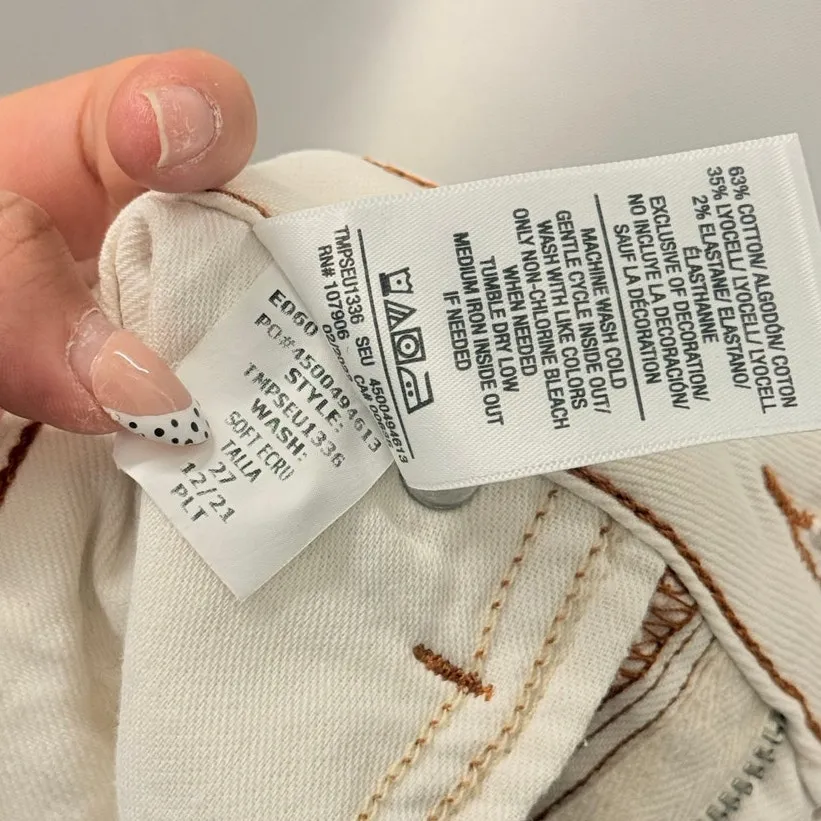 Hudson‎ Jeans Holly High Rise Flare Jeans in Soft Ecru Size 27 - Image 7