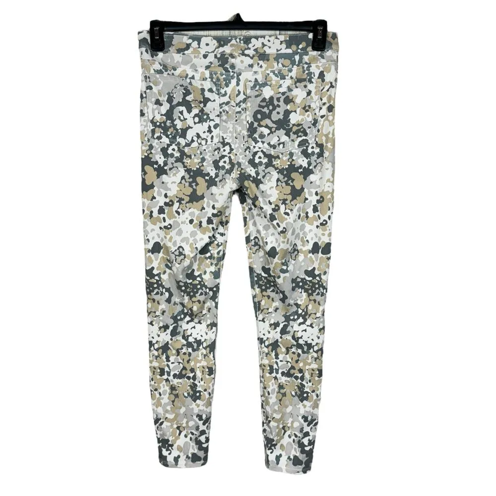 Spanx Large Jean-ish Ankle Leggings Jeans Pull-On Abstract Mid-Rise Stretch - Image 3