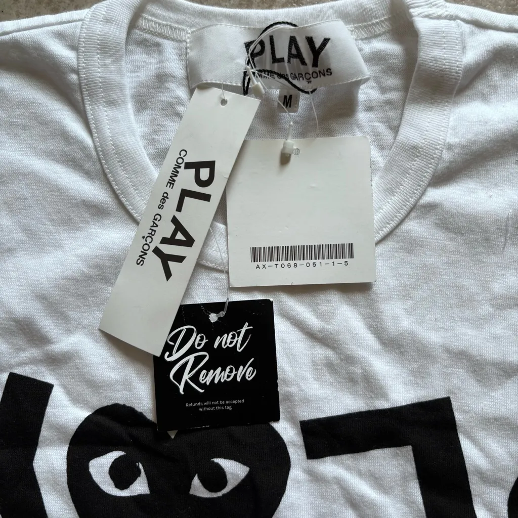 Comme des Garcons PLAY White T - Image 7