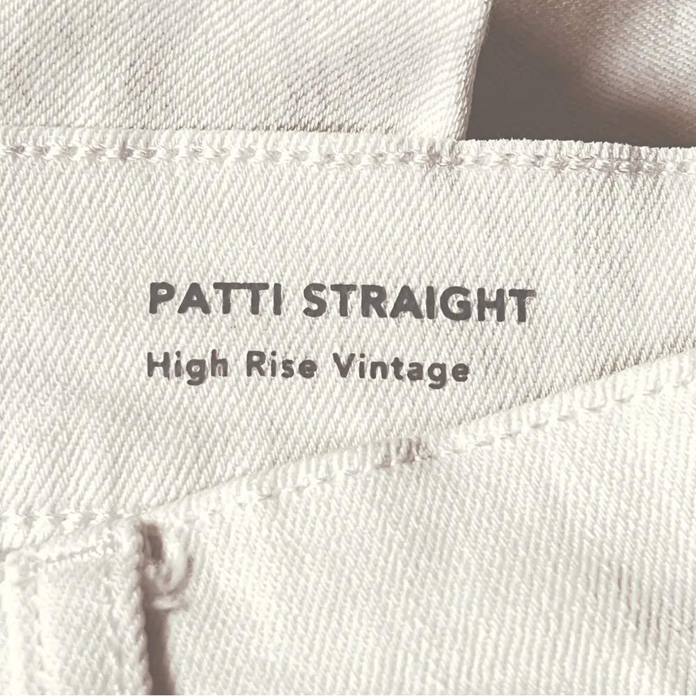 DL1961 Patti Straight High Rise Vintage Jeans White Size 25 - Image 6