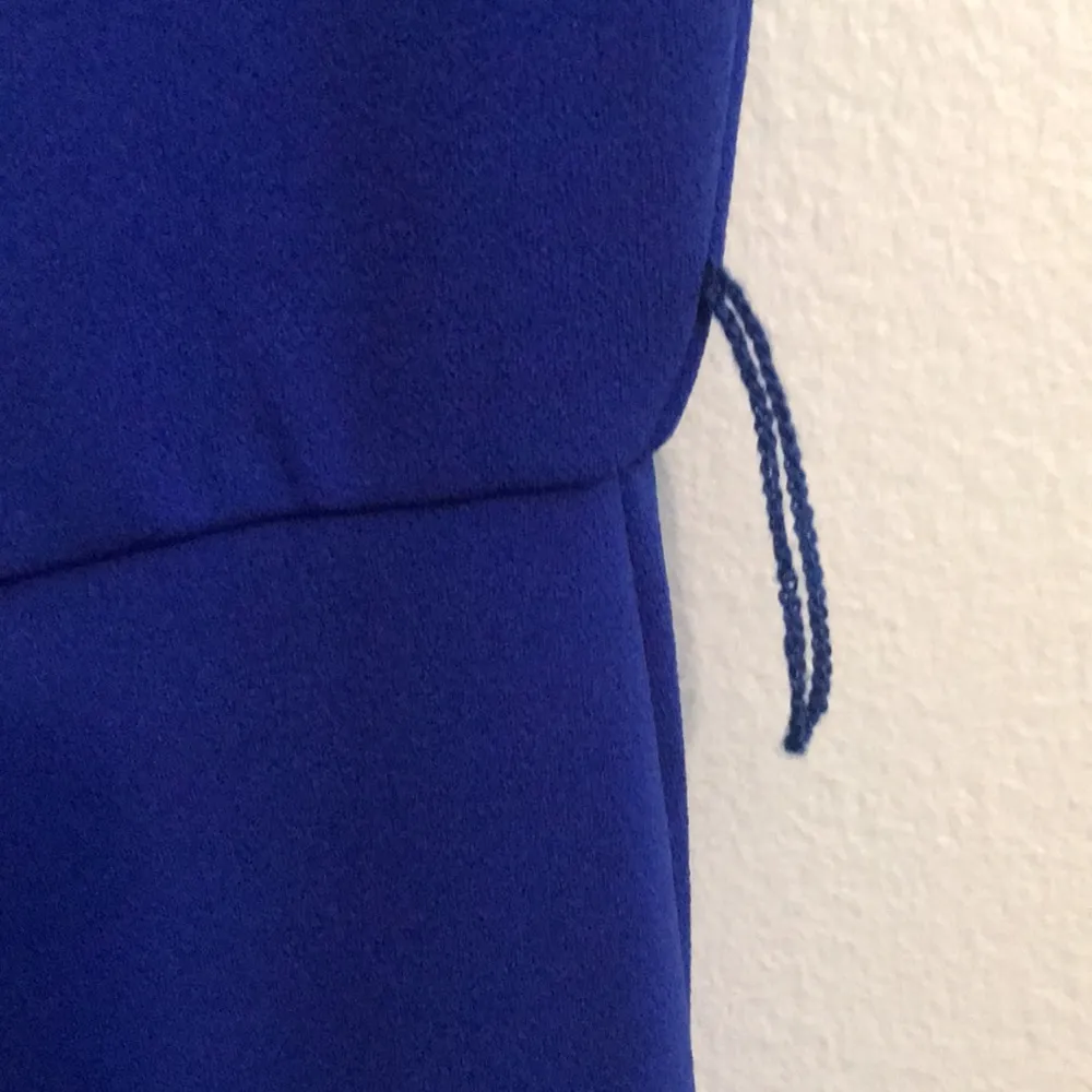 New SHELBY & PALMER Ruffle Sheath Dress Royal blue 6 - Image 9